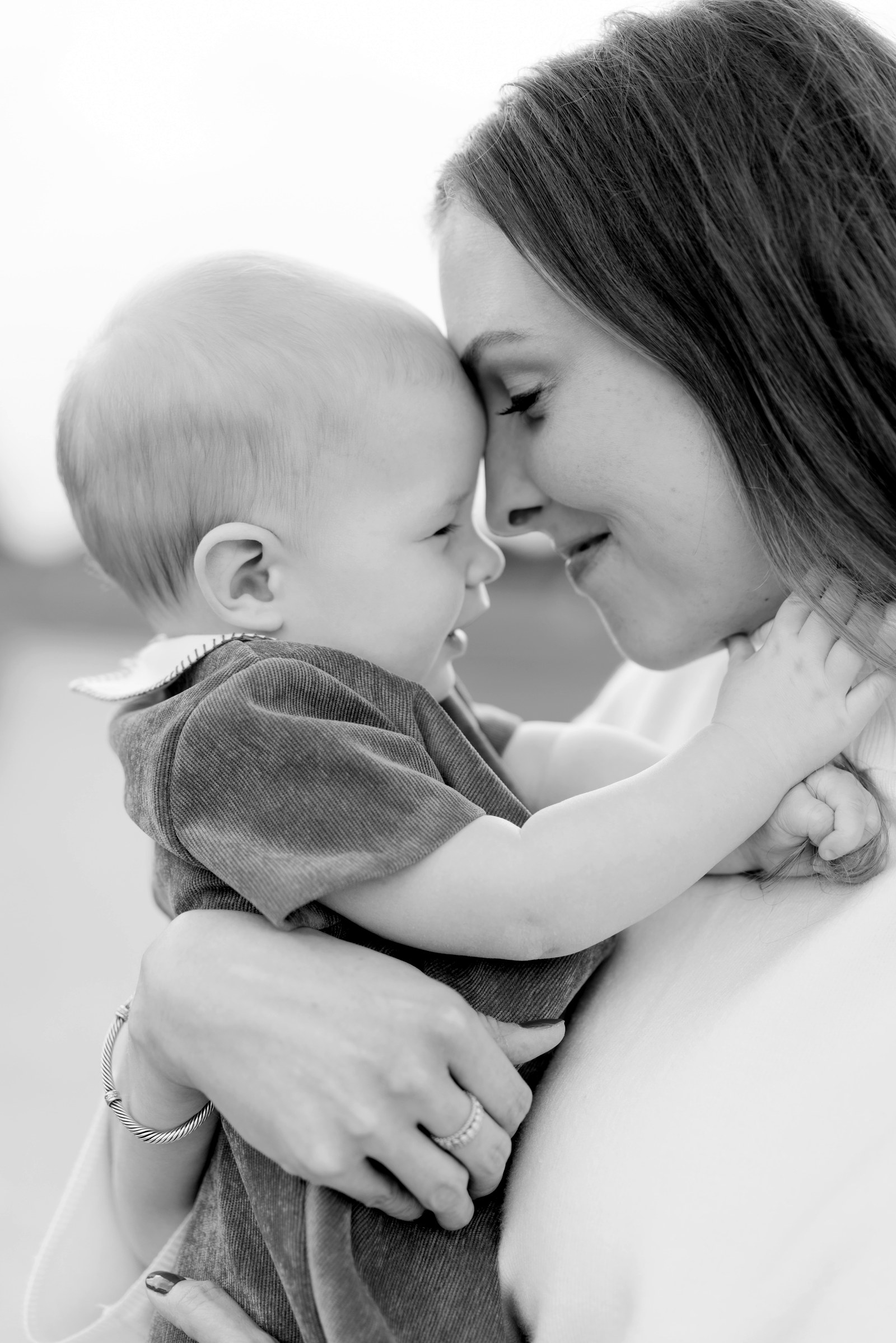 Abby, founder of Motherboard, with her son